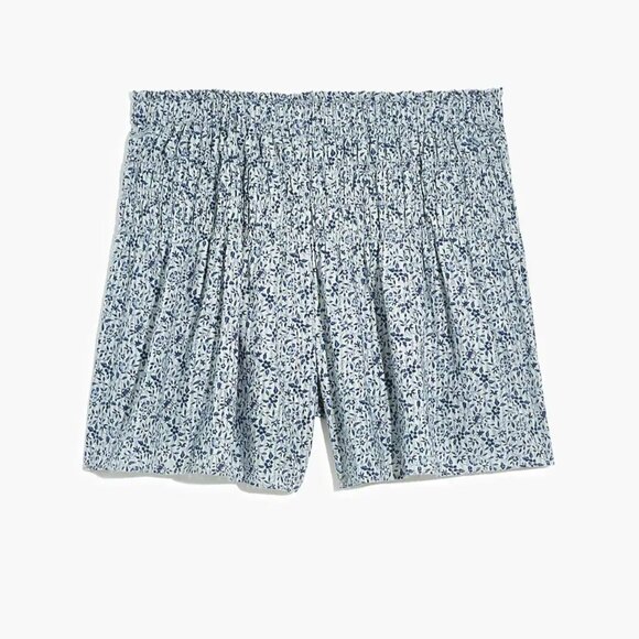 BRAND NEW | Madewell | Smocked Pull-On Shorts in Florentine Floral | Large - Picture 7 of 8